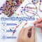 1300PCS Glass Beads for Jewelry Making Colorful Rainbow Craft